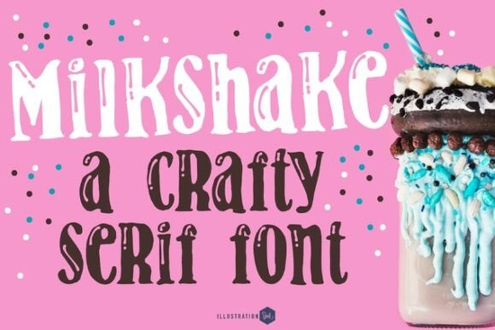 Milkshake Family Font